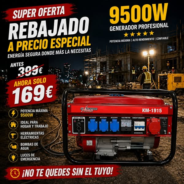 Generador Profesional 9000W