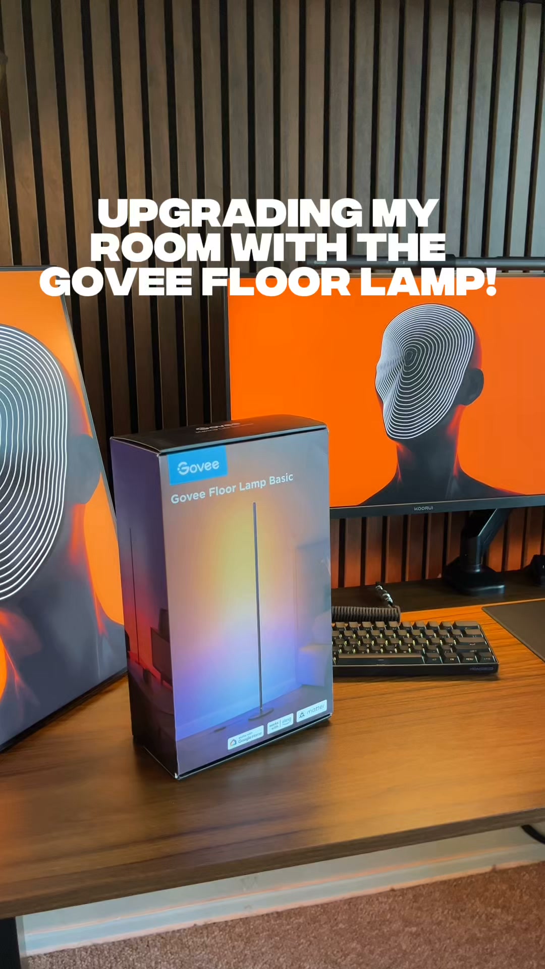 Govee RGBICW Smart Corner Floor Lamp