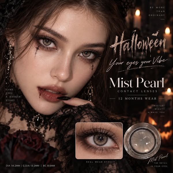 Mist Pearl Contact Lenses(12 months wear)