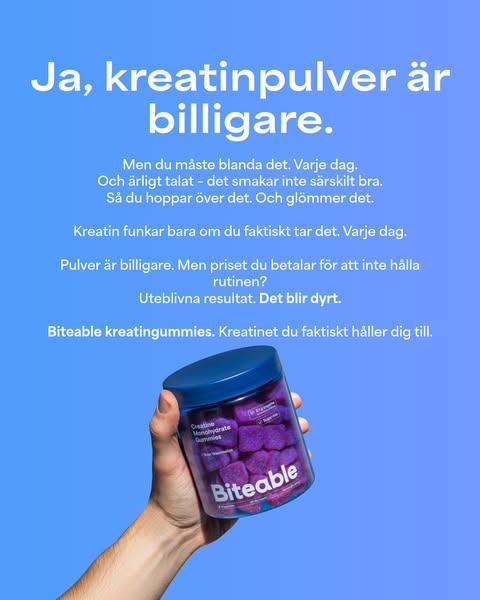 Kreatinet du faktiskt håller fast vid