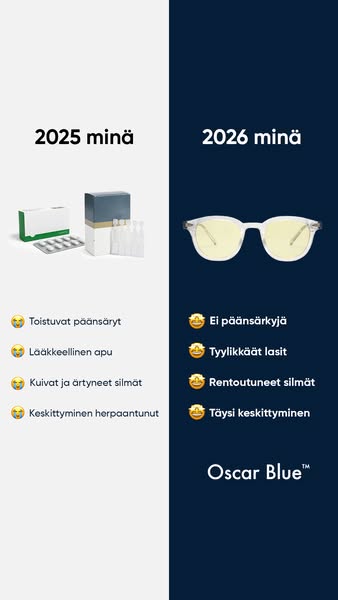 Toimistotyön "suojalasit"