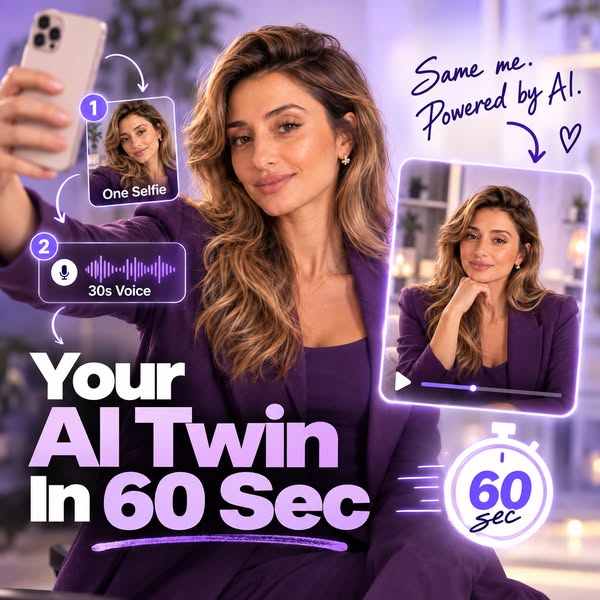 Your AI Twin Avatar. $67 One-Time.