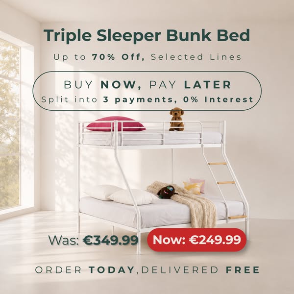 Sleeps 3, One Bed's Space