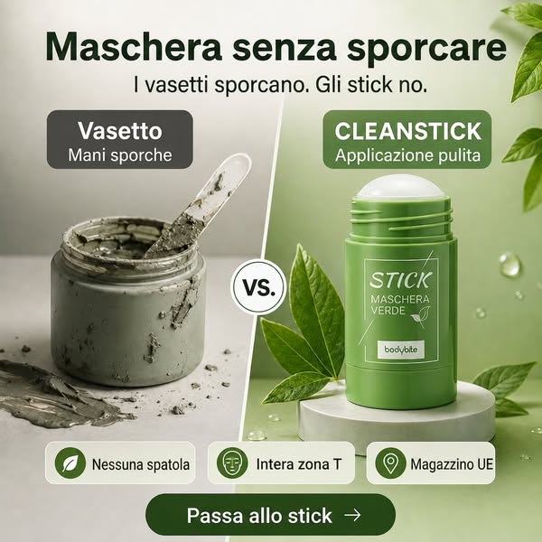 Maschera purificante al tè verde