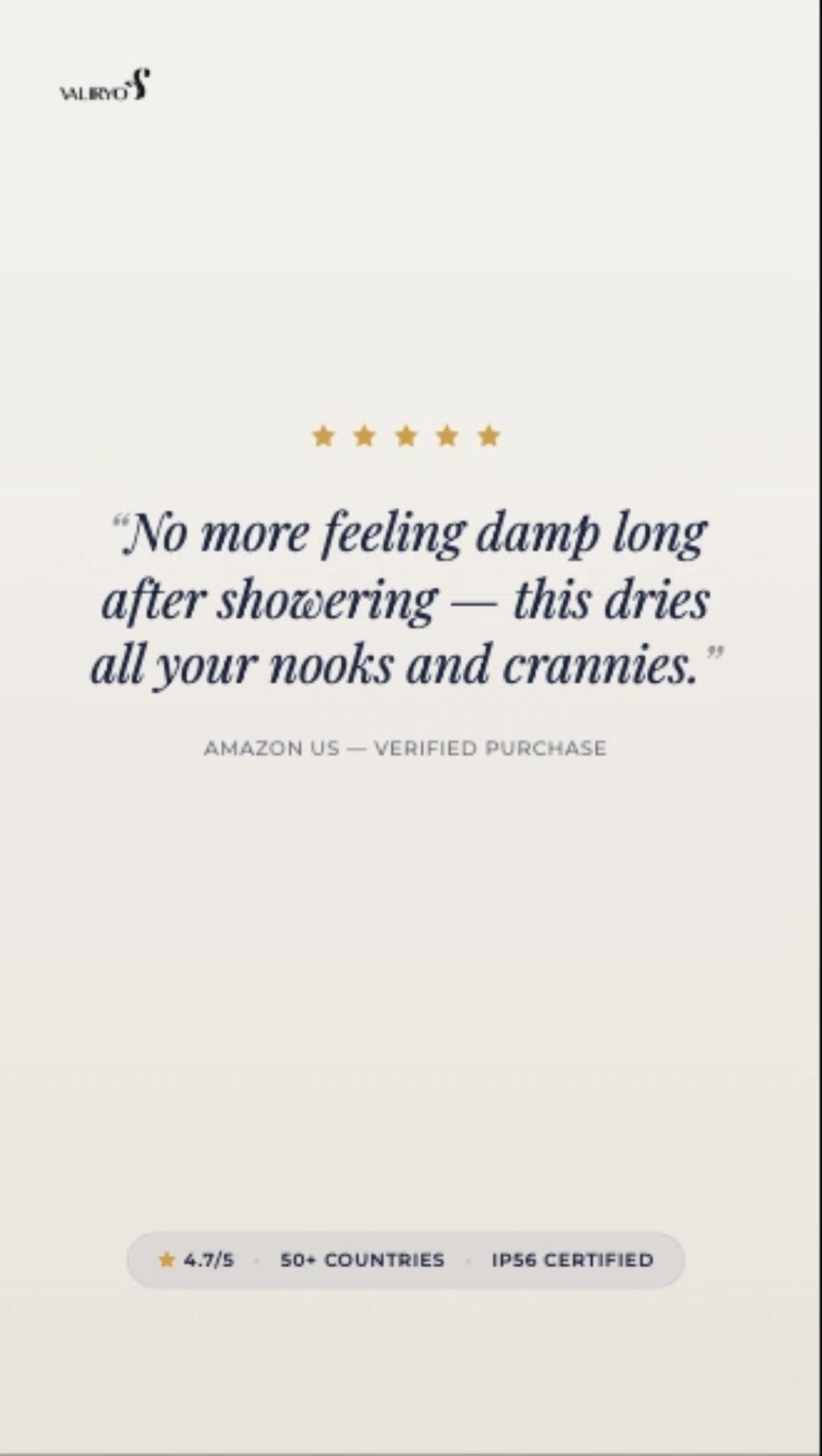 Include Valiryo in your bathroom now!