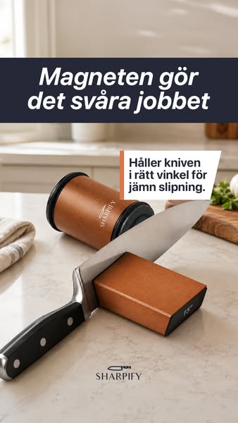 Årets knivslip 2025, nu till super-rea. Gör det till en fröjd att stå i köket! Förvandla alla dina knivar hemma till proffsverktyg