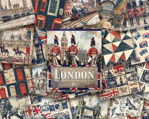 London Patterned Paper Pad - Scrapbooking