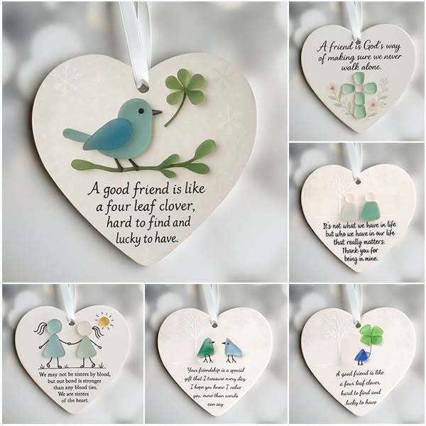 The creative behind it: Heart-Shaped Friendship Decor Shaped by Nature & Crafted by Hand - Friendship Cross / Buy 1