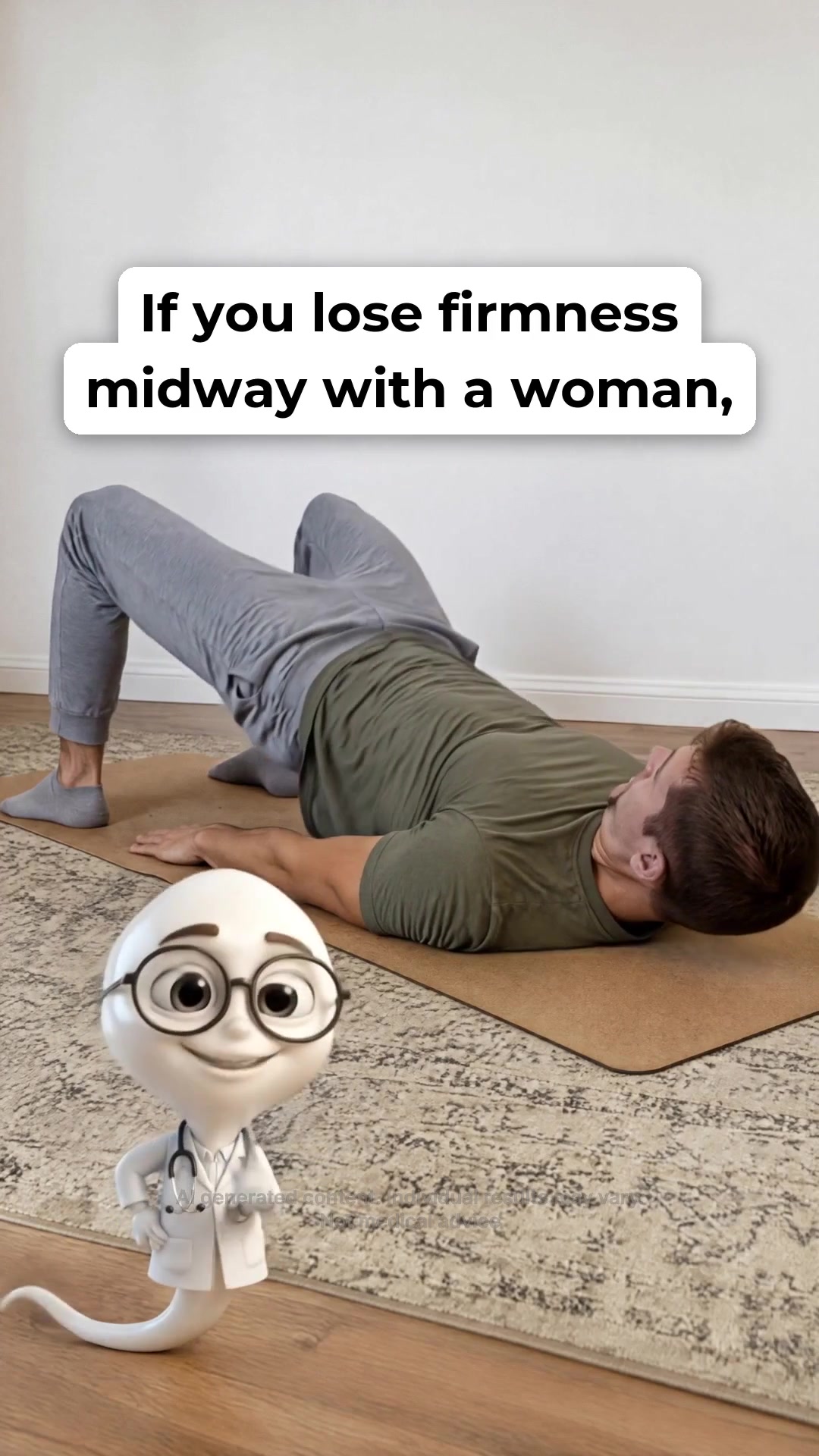 If you lose firmness midway with a woman, please stop doing KEGELS for a second