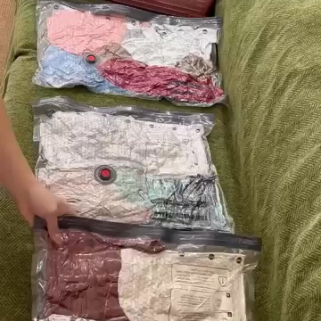 Draadloze Reis Vacuümzak Set – Compressiezakken met Elektrische Pomp