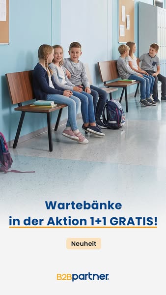Wartezimmerbänke 1+1 GRATIS