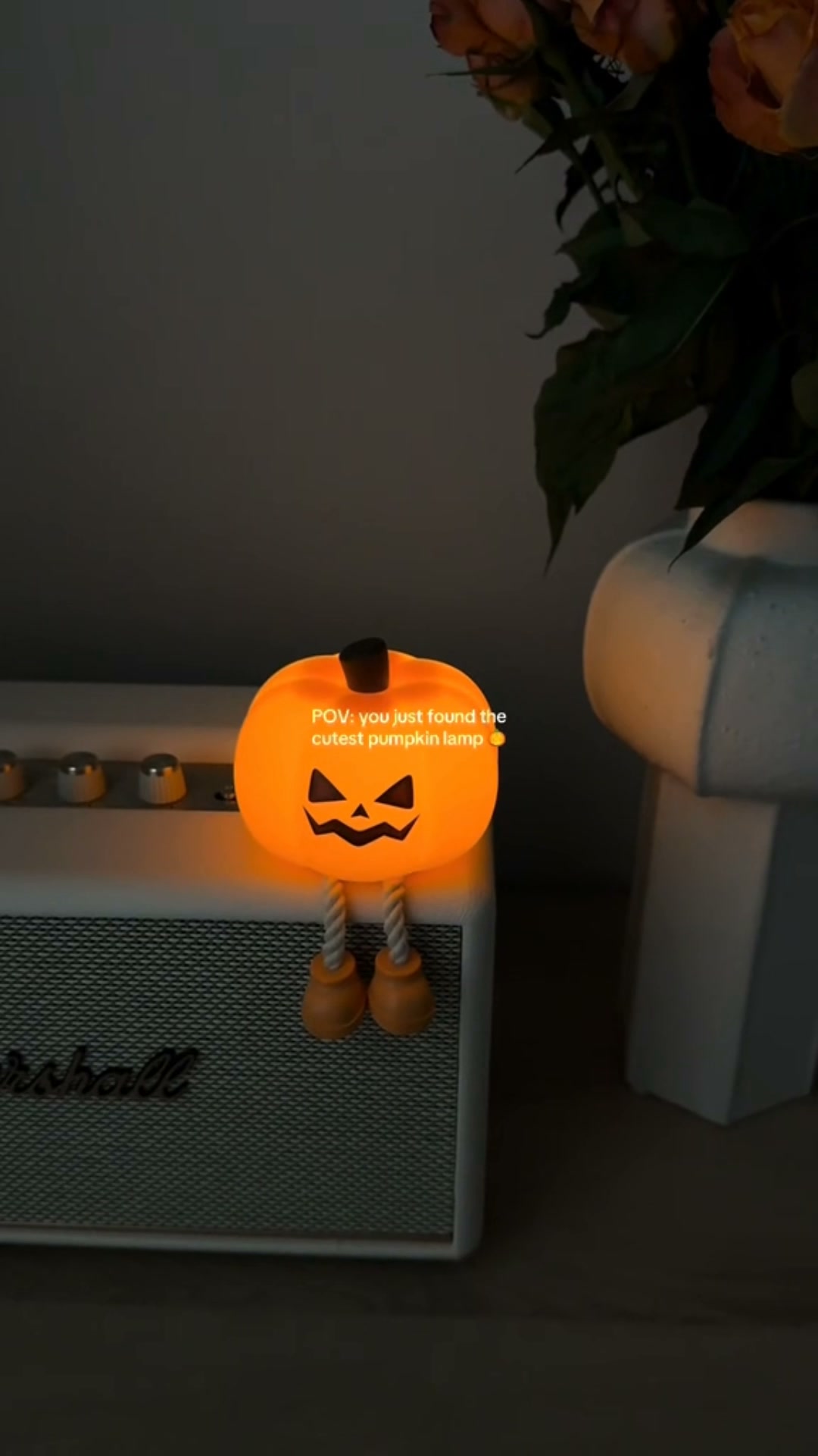 Sad Pumpkin Squeeze Lamp