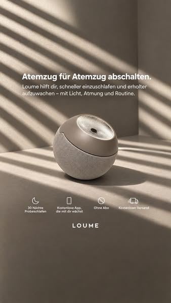 Einschlafen in Minuten.