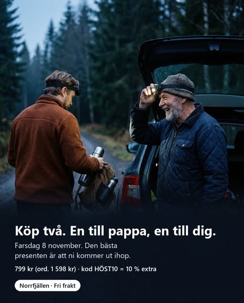 1 000 lumen. Upp till 69 timmar.