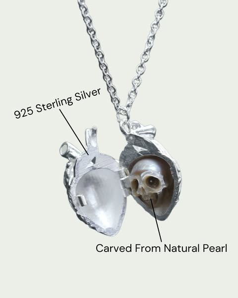 Real Pearl Skull Jewelry