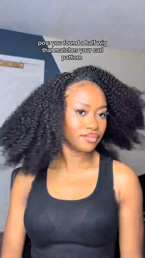 Coily 3 In 1 Half Wig