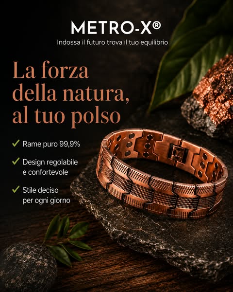 Il Bracciale in Rame Che Sta Conquistando gli Uomini Italiani