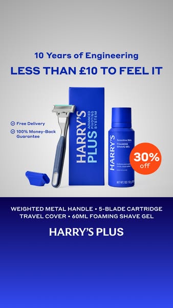 Shop Harry's Plus - Now 30% Off and Free Delivery