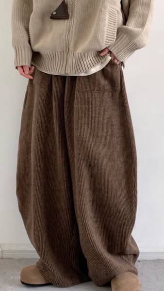 Corduroy Knit-Waist Lounge Pants