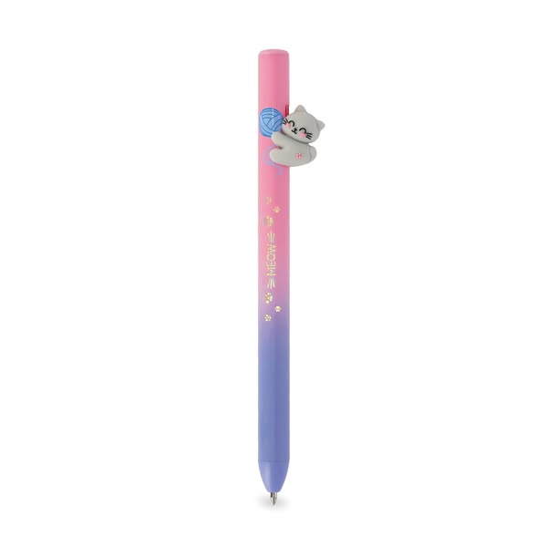 Retractable Ballpoint Kitty "Be Curious"- Free Hugs