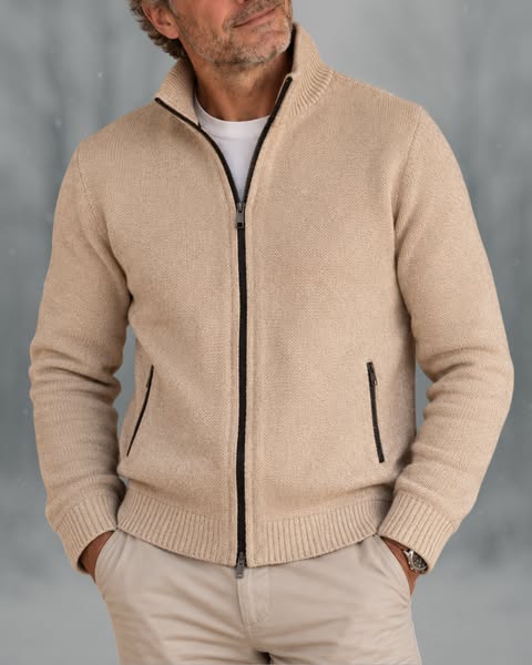 THE DAVOS KNIT ZIP | Nu €59,95