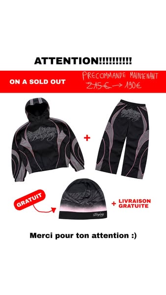 L’ensemble à 190 €. Les extras offerts.