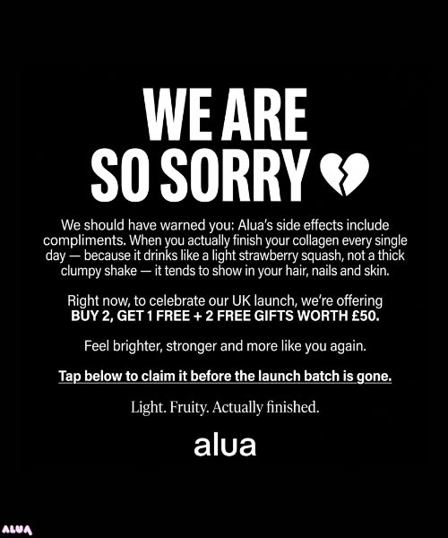 Alua Clear Collagen - Tastes better than your current collagen or money back.