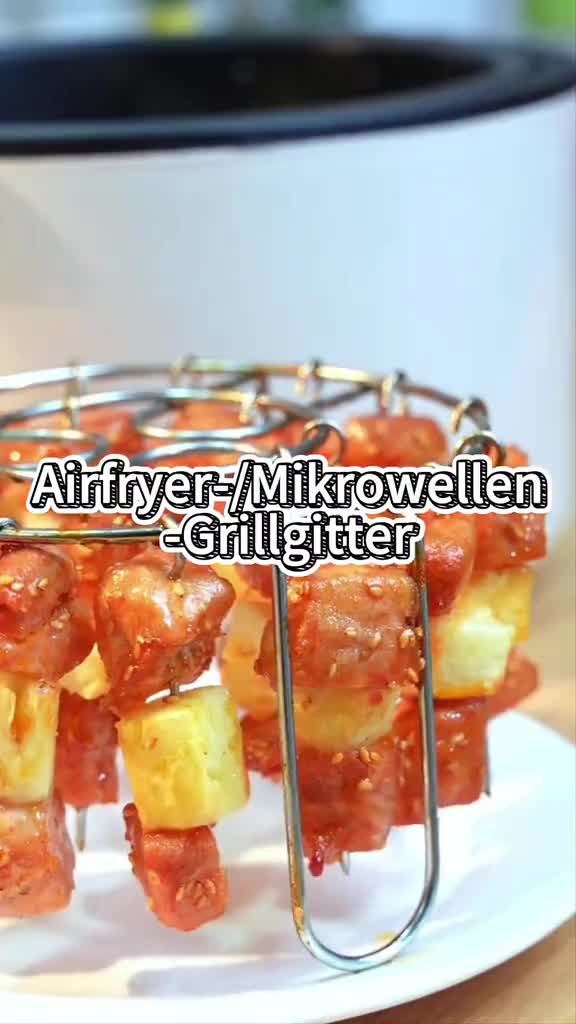 Spießgestell aus Edelstahl für Heißluftfritteusen