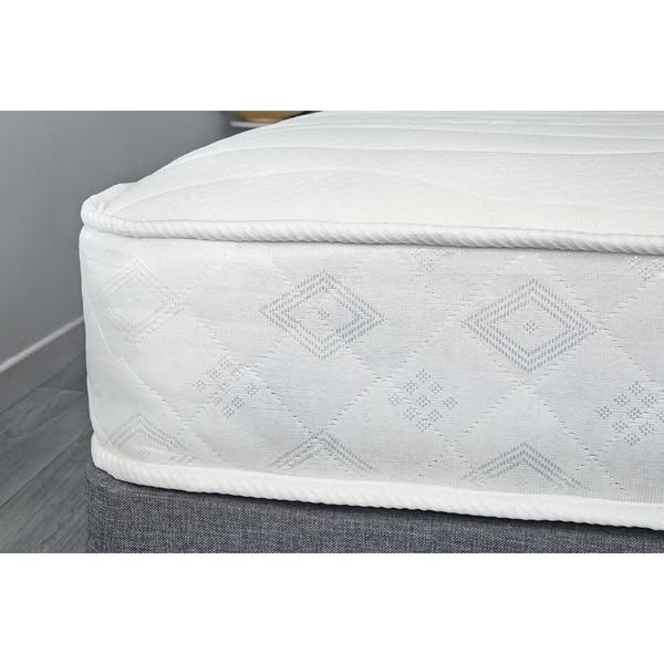 16cm/6" Deep Budget Coil Spring Mattress - Neutral