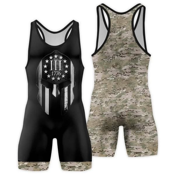 Veteran Spartan Soldier Wrestling Singlets