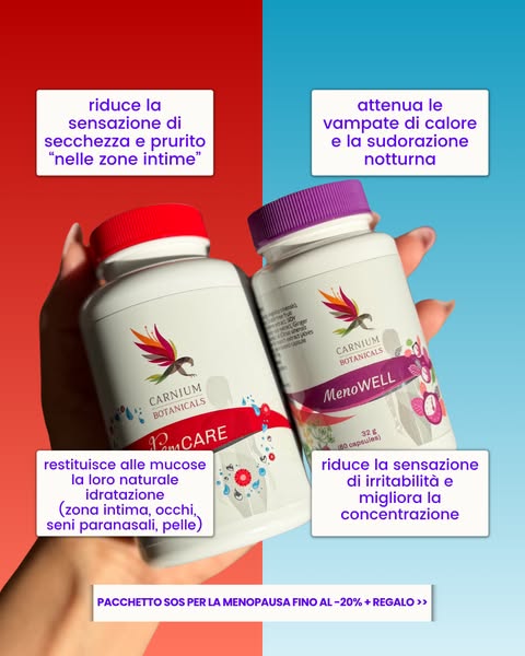 Doppio supporto quando la menopausa ti sorprende