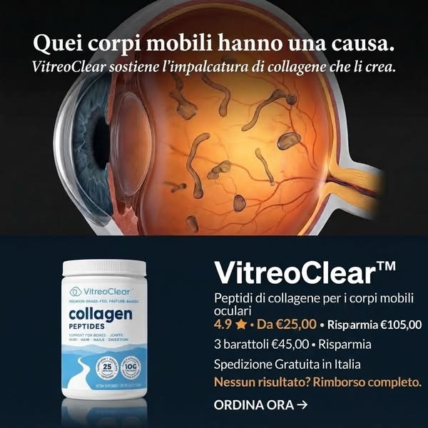 VitreoClear – Peptidi di collagene per supportare la struttura collagenica del corpo vitreo
