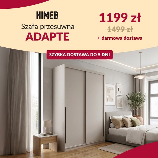 Szafa Adapte z dostawą do 5 dni! Teraz tylko 1199 zł