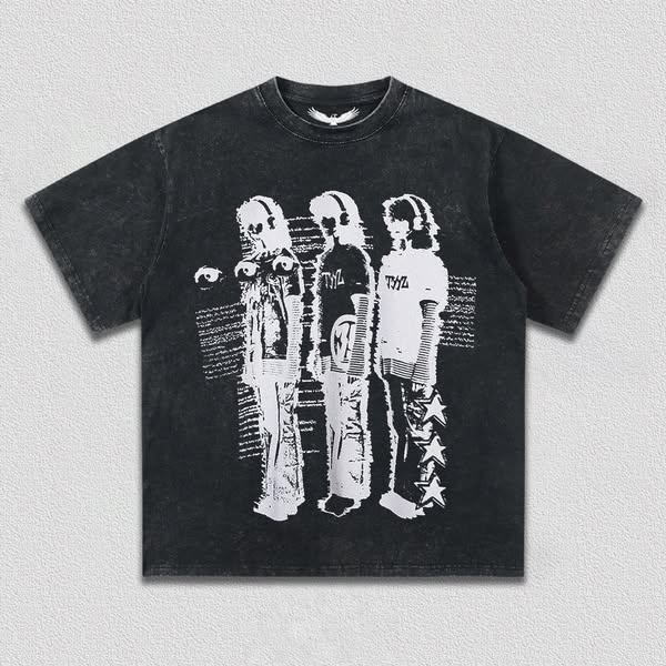 Trendy Figure Printed T-Shirt