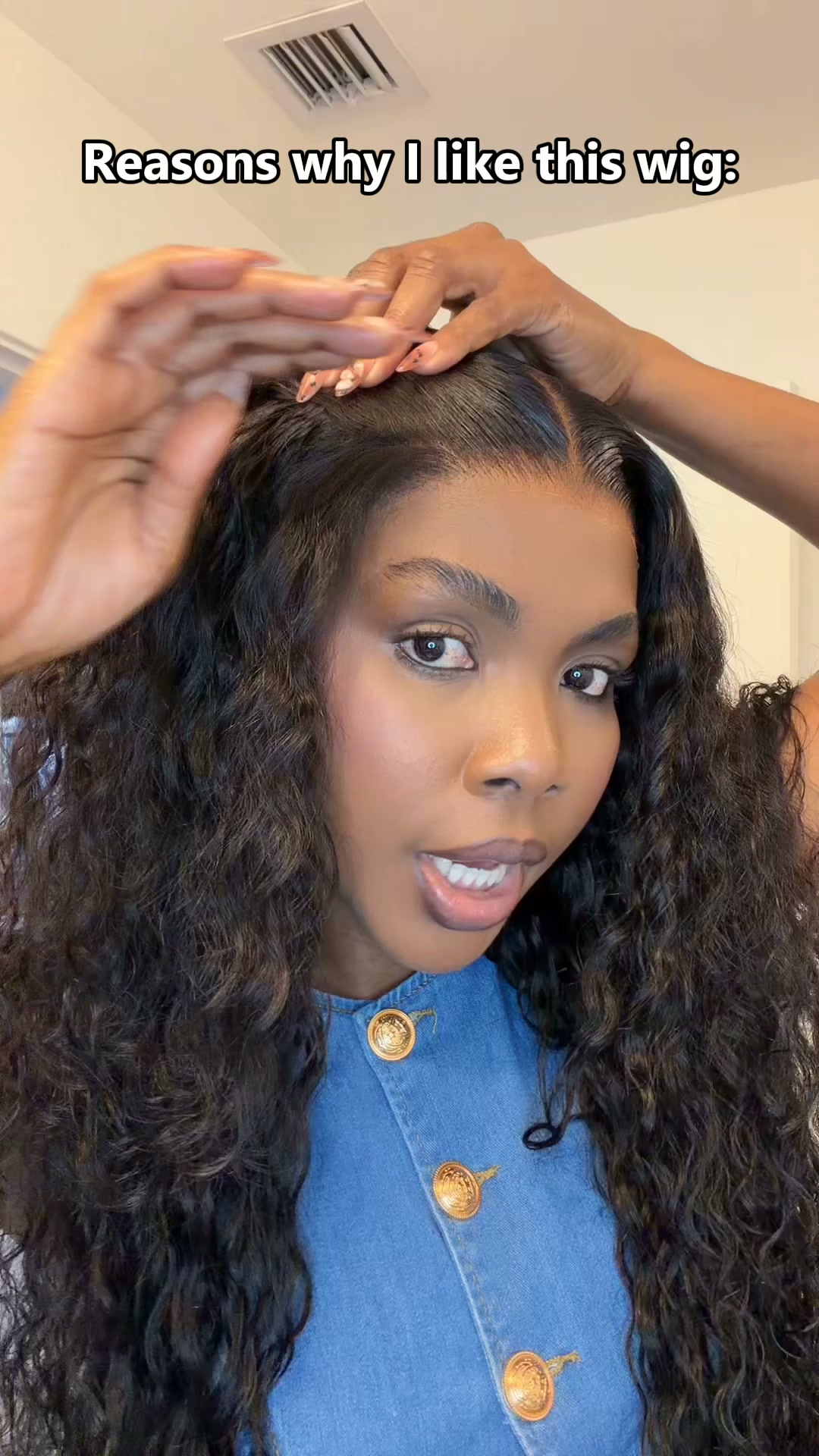 13x6 Full Lace water wave Wig