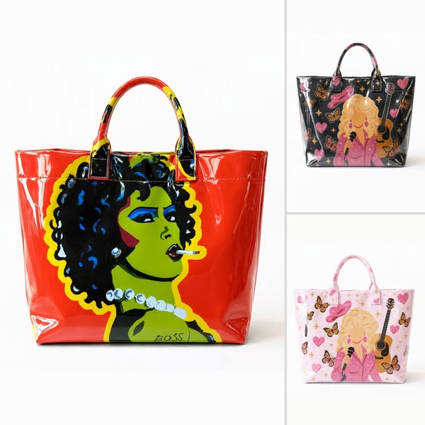 SALE! Frank N Furter Rocky Horror & Dolly Picture Show PVC Tote Bag
