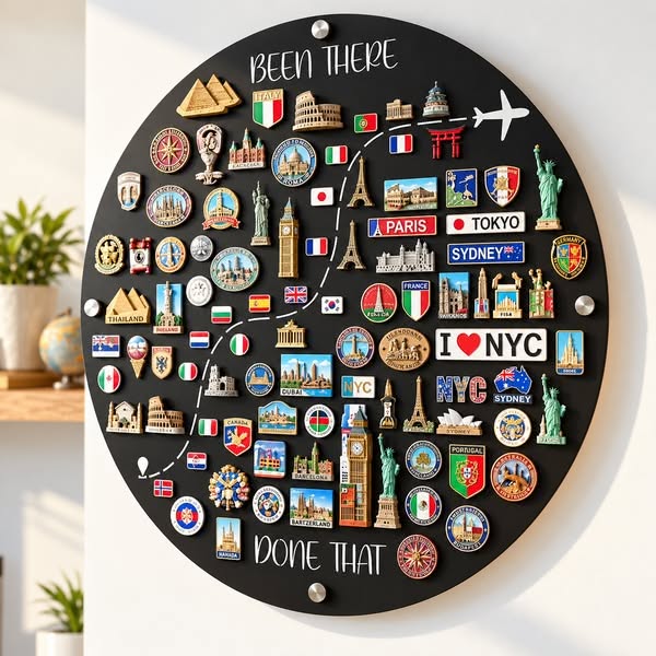 Travel Magnet Board - Every Magnet Has a Story. Every Journey Deserves a Place - 10 in