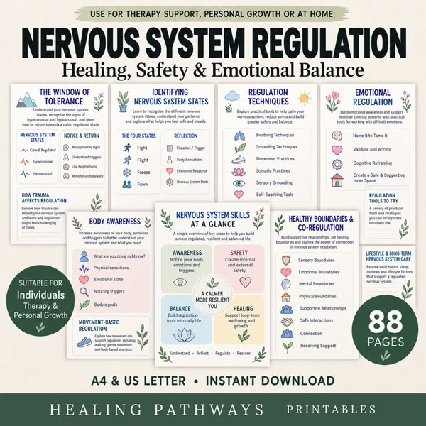 90%Off Nervous System Regulation Workbook
