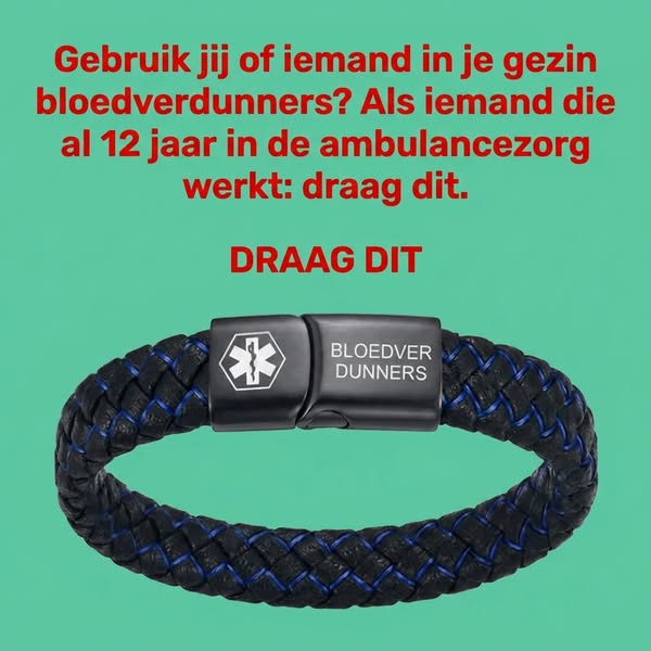 Deze armband kan een leven redden.