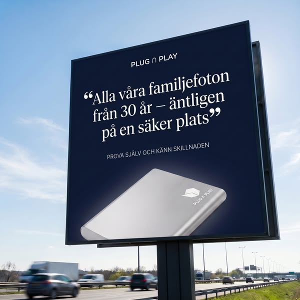 Lagra dina foton och videor snabbt och säkert.