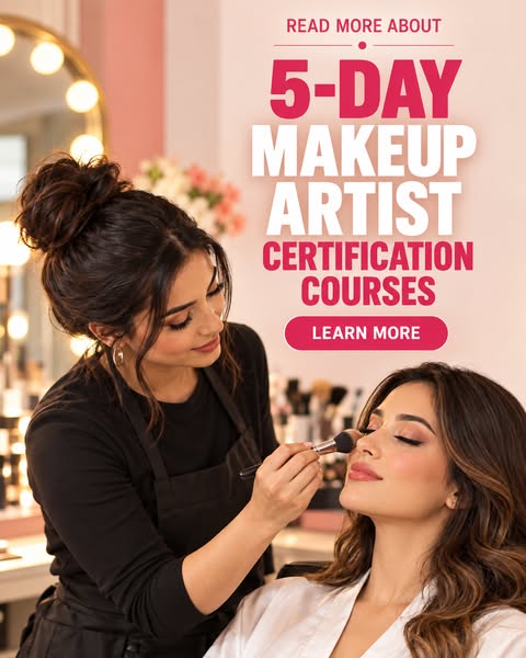 5-DAY MAKEUP ARTIST CERTIFCATION COURSES - Learn More!