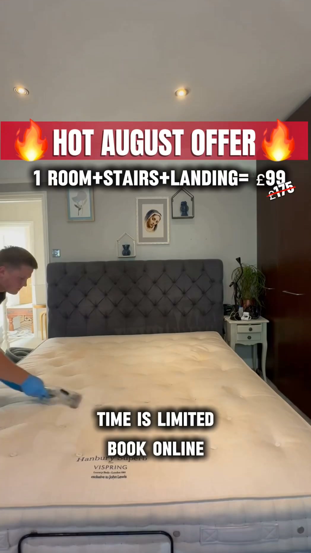 1 Room + Stairs + Landing – Now Only £99 (Was £175!) – August Only!