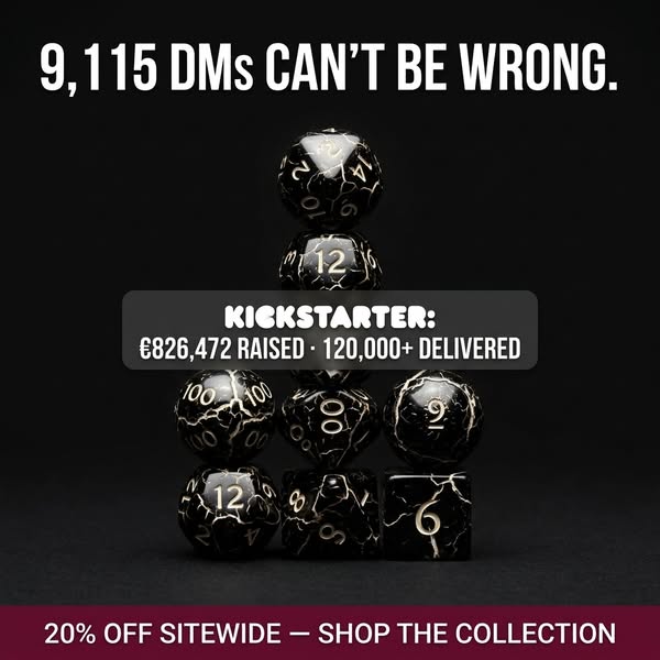 DMs Chose Spherical Dice 9,115 Times