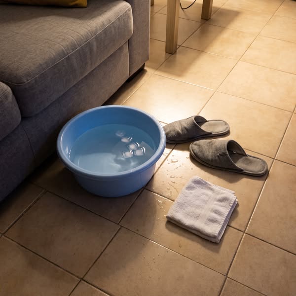 Porque é que a água fria sabe tão bem às pernas