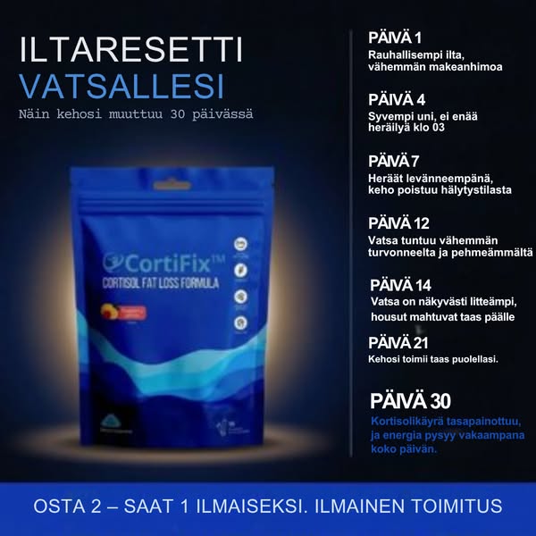 Tasapainota kortisolisi ja karista stressikilot