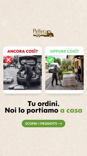 Il pellet? Te lo portiamo a casa!