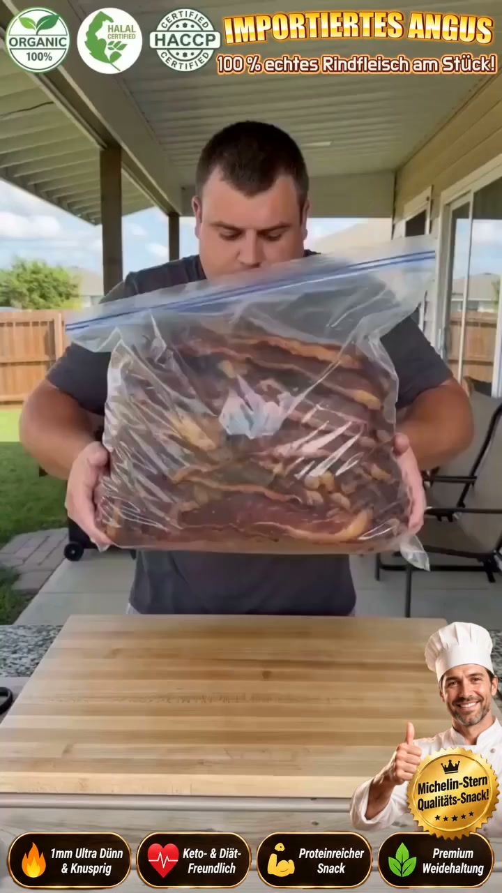 Schluss mit langweiligen Diät-Snacks! Knackige Angus-Rindfleisch-Chips