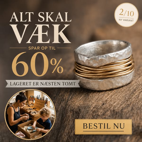 Oprydningsudsalg slutter i dag!