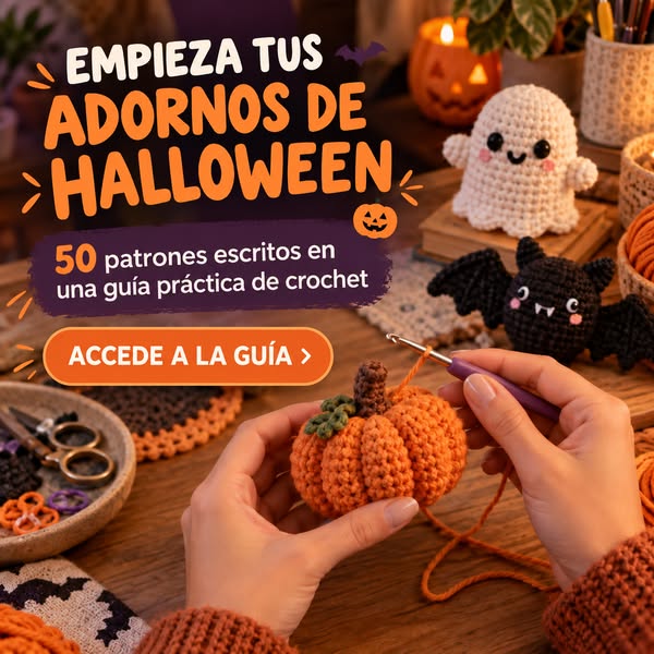 50 Adornos de Halloween en Crochet