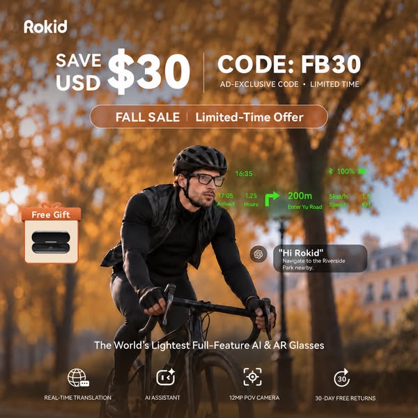 World's Lightest Full Function AI&AR Glasses